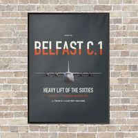 Thumbnail for Short Belfast C.1 vertical canvas print - framed - gray background
