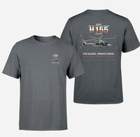 Thumbnail for Airbus H155 EC155 B1 design on gray t-shirt, double-side print