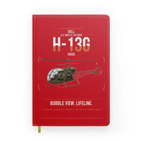 Thumbnail for Bell H-13G Sioux design on red notebook