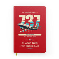 Thumbnail for Boeing 737-300 Classic design on red notebook