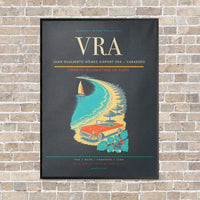 Thumbnail for Juan Gualberto Gómez Airport VRA — Varadero vertical canvas print - framed - gray background