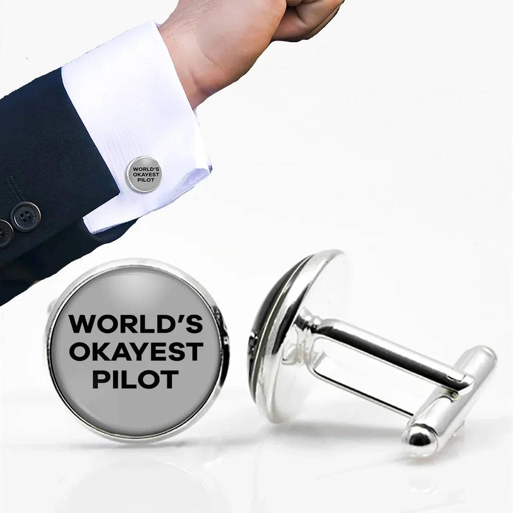 World's Okayest Pilot Cuff Links - view 7