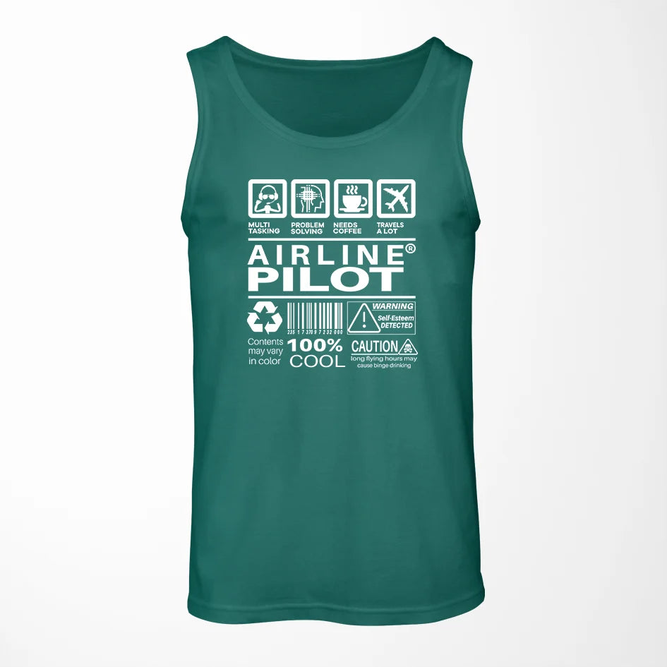 Airline Pilot Label Tank Top - view 7
