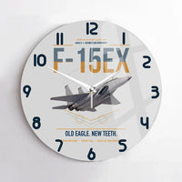 Thumbnail for F-15EX Eagle II design on light gray no frame wall clock