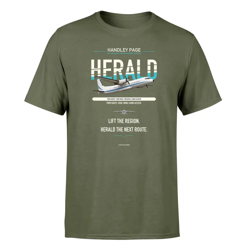Handley Page HPR.7 Dart Herald design on green army single side
