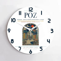 Thumbnail for Poznan - awica Henryk Wieniawski Airport POZ Wall-Clock No-Frame - White