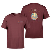 Thumbnail for Udon Thani International Airport (UTH) design printed on dark red double-side t-shirt
