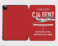 Thumbnail for Cessna Citation CJ4 Gen2 design on red ipad tablet case