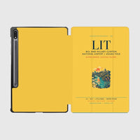 Thumbnail for Bill and Hillary Clinton National Airport (LIT) design on yellow samsung tablet tablet case