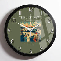 Thumbnail for VINTAGE G4113 - The Jet Dawn - Designed Wall Clocks design on greenarmy framed