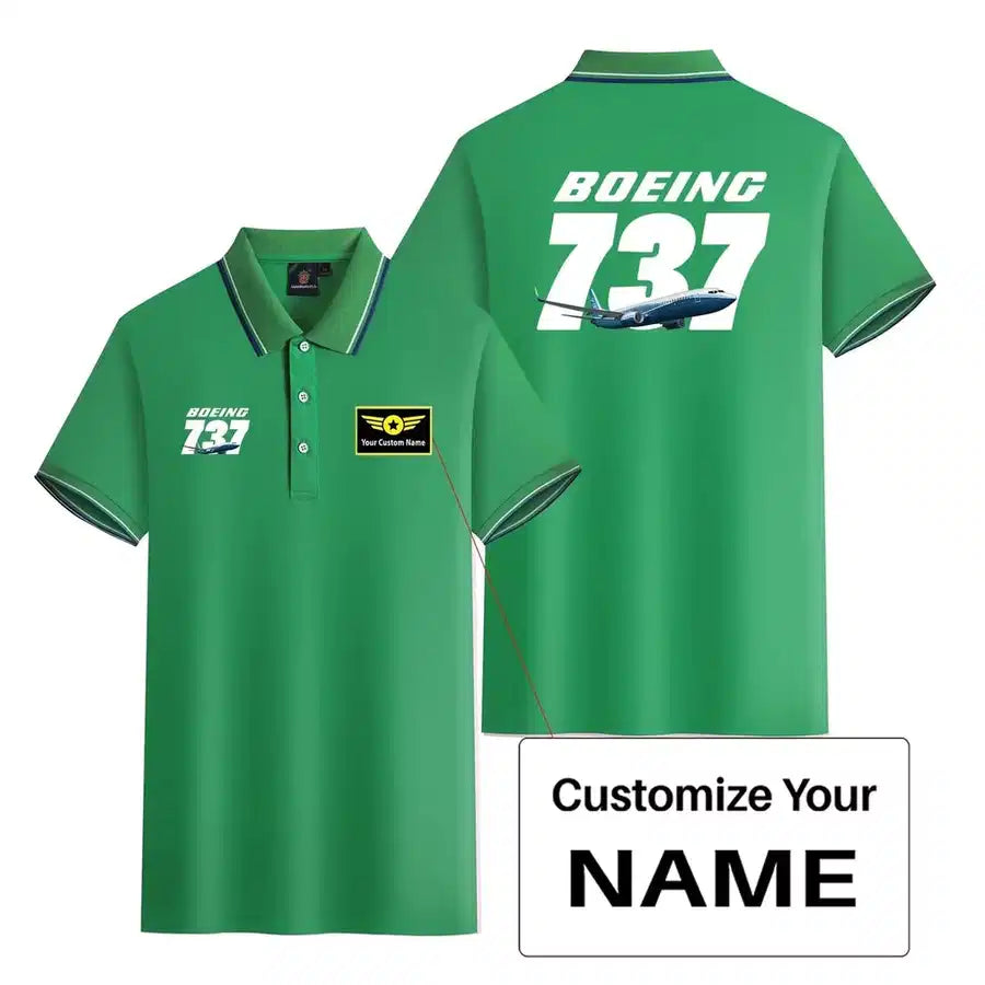 Customisable Boeing 737 Polo Shirt - view 7