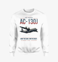 Thumbnail for AC-130J Ghostrider design on white sweatshirt