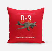 Thumbnail for Junkers Ju 87D-3 design on red pillow