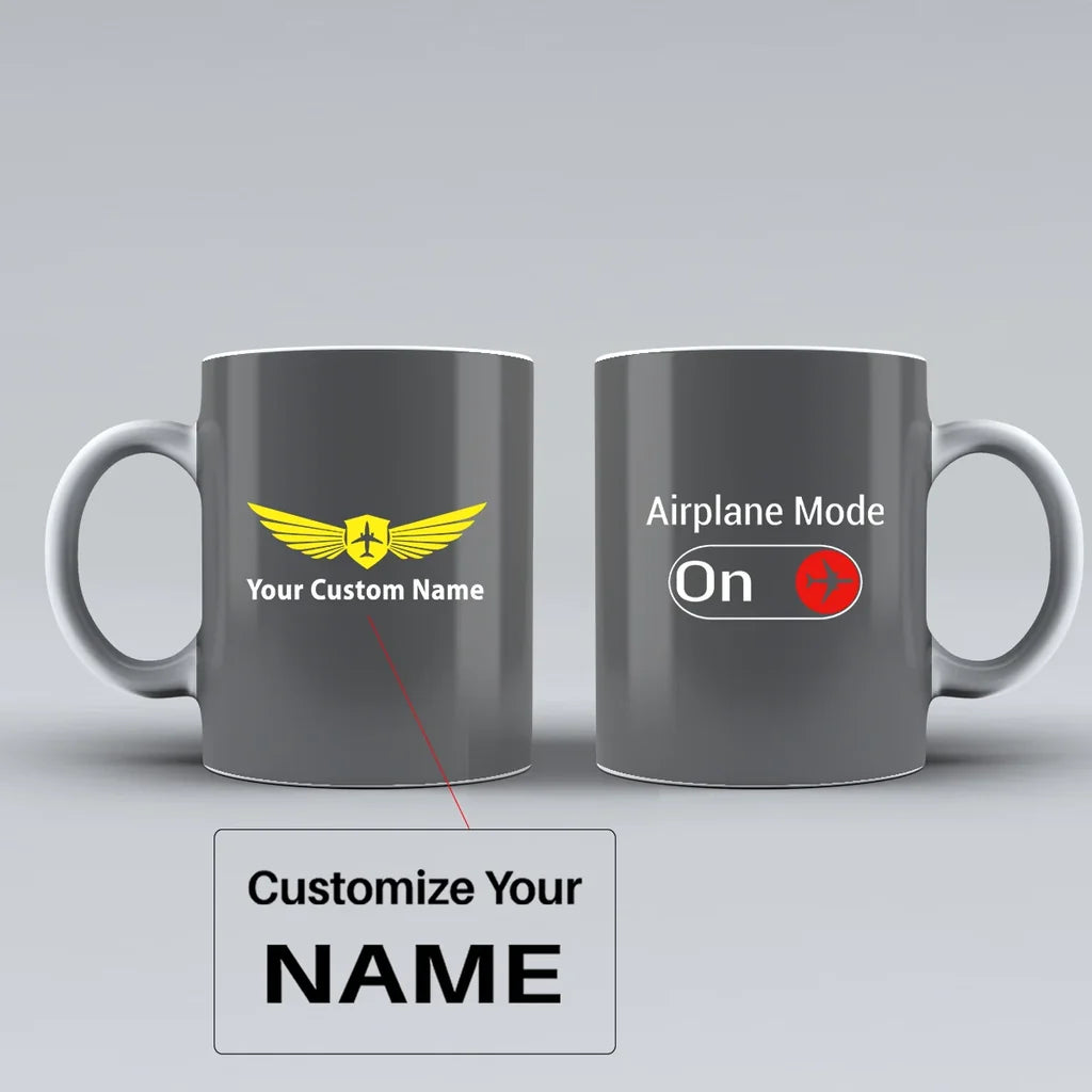 Customisable Airplane Mode Mug - view 7