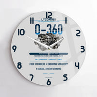Thumbnail for O-360 design on light gray no frame wall clock