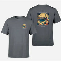 Thumbnail for VINTAGE G4336 - The Starlit Caravanserai - Double-Side T-Shirt design on gray double side t shirt