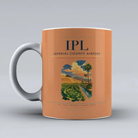 Thumbnail for Imperial County Airport (IPL) airport code design on orange ceramic mug
