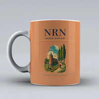 Thumbnail for Weeze Airport (NRN) airport code design on orange ceramic mug