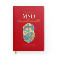 Thumbnail for Missoula Montana Airport (MSO) design on red notebook