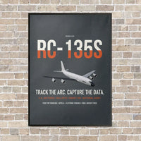 Thumbnail for RC-135S Cobra Ball vertical canvas print - framed - gray background