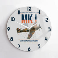 Thumbnail for Hawker Hurricane Mk I design on light gray no frame wall clock