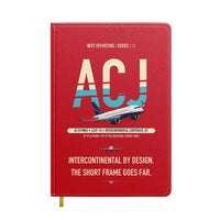 Thumbnail for Airbus ACJ319neo design on red notebook