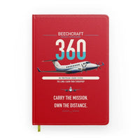 Thumbnail for Beechcraft King Air 360 design on red notebook