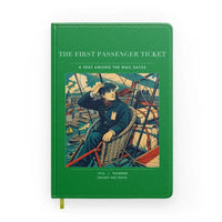 Thumbnail for VINTAGE G4321 - The First Passenger Ticket - Designed Notebooks design on green