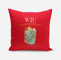 Thumbnail for Wonju Airport (WJU) design on red pillow