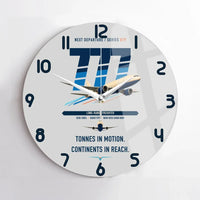 Thumbnail for Boeing 777F design on light gray no frame wall clock