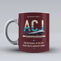 Thumbnail for ACJ320neo Mug design on dark red airbus