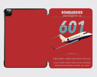 Thumbnail for Bombardier Challenger 601 design on red ipad tablet case