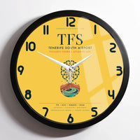 Thumbnail for Tenerife South Airport (TFS) design on yellow framed wall clock