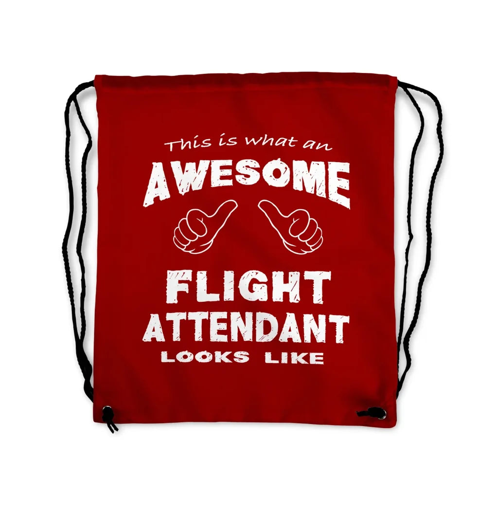 Flight Attendant Drawstring Bag - view 7