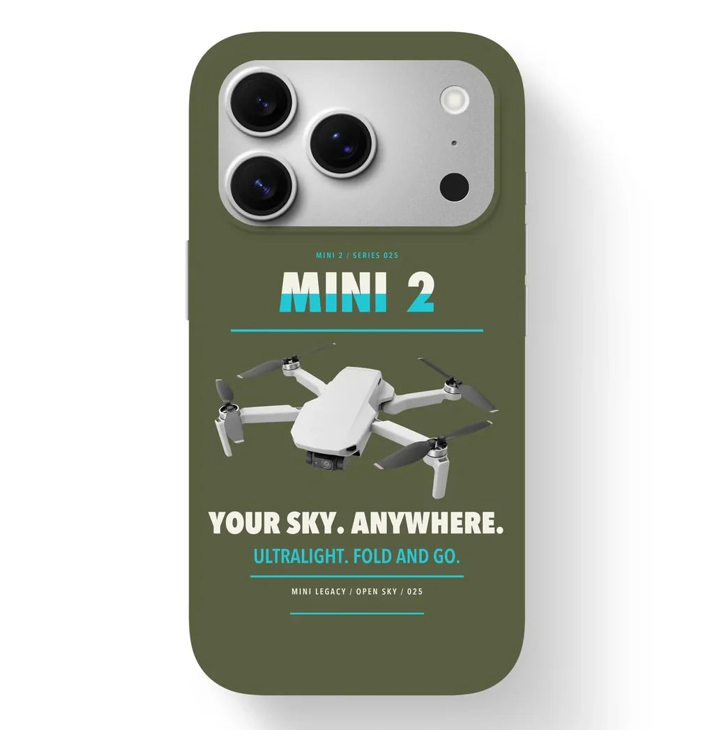 DJI Mini 2 Case design on green army iphone case