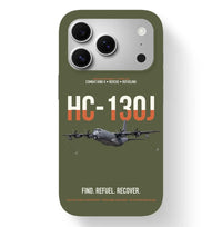 Thumbnail for HC-130J COMBAT KING II design on green army magsafe iphone case, for iPhone 17 Pro