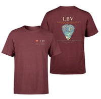 Thumbnail for Leon-Mba International Airport (LBV) design printed on dark red double-side t-shirt