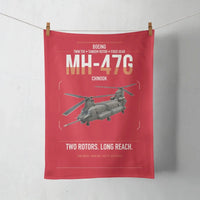 Thumbnail for Boeing MH-47G Chinook design on red towel