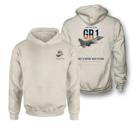 Thumbnail for SEPECAT Jaguar GR1 design on khaki double-side hoodie, double-side print