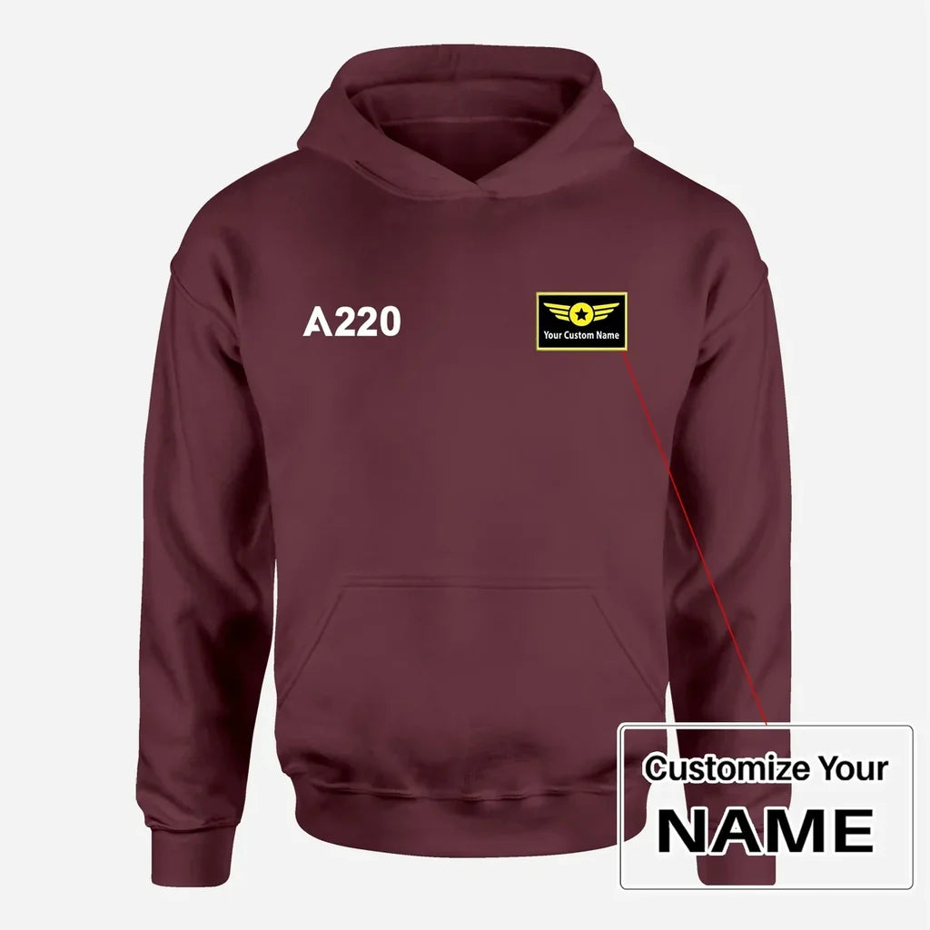 Customisable Airbus A220 Hoodie - view 7
