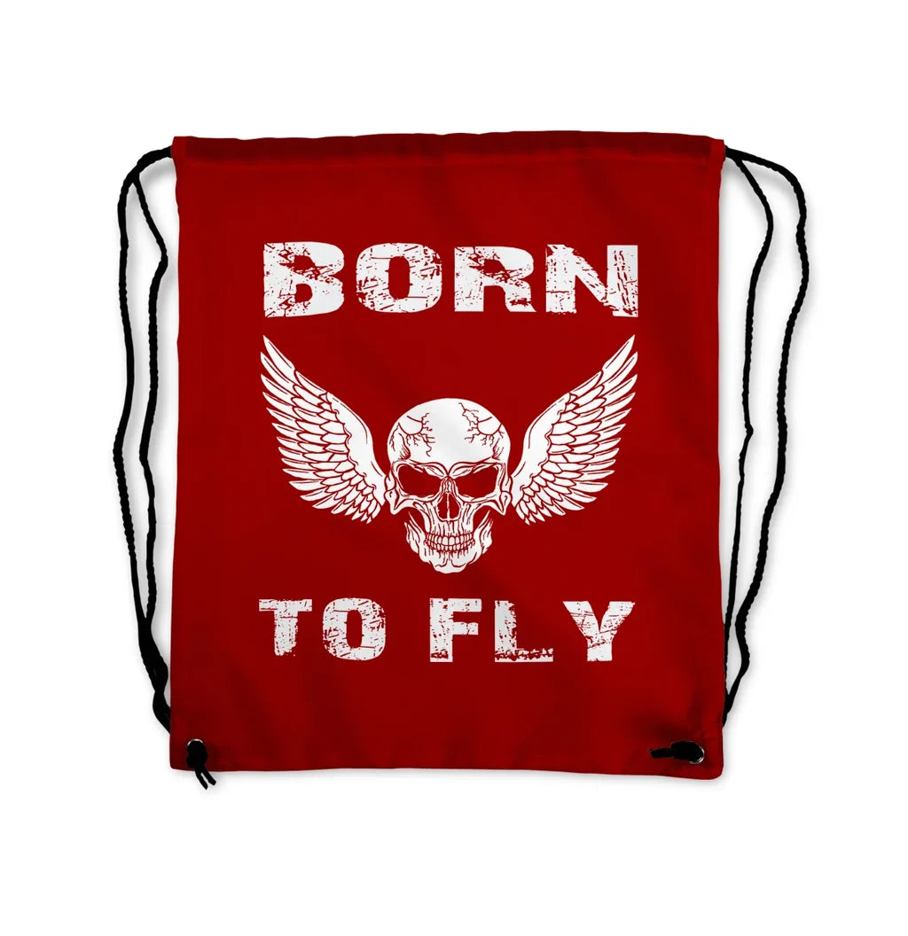 Born to Fly Drawstring Bag - view 7