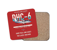 Thumbnail for DHC-6 Twin Otter Classic 300-G design on red 1 piece coaster