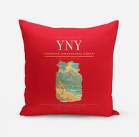 Thumbnail for Yangyang International Airport (YNY) design on red pillow