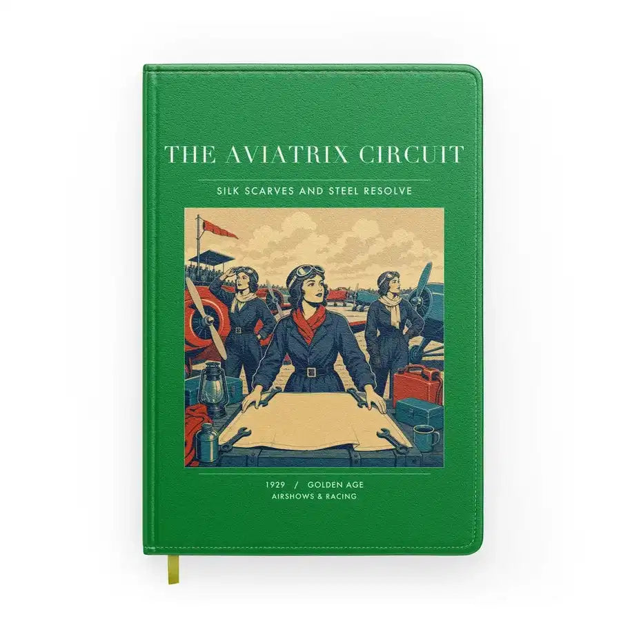 VINTAGE G4164 - The Aviatrix Circuit - Designed Notebooks design on green