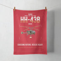 Thumbnail for Kaman HH-43B Huskie design on red towel