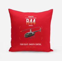 Thumbnail for Robinson R44 Raven II design on red pillow