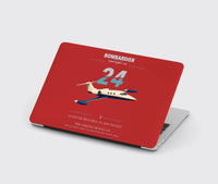 Thumbnail for Bombardier Learjet 24 design on red MacBook case