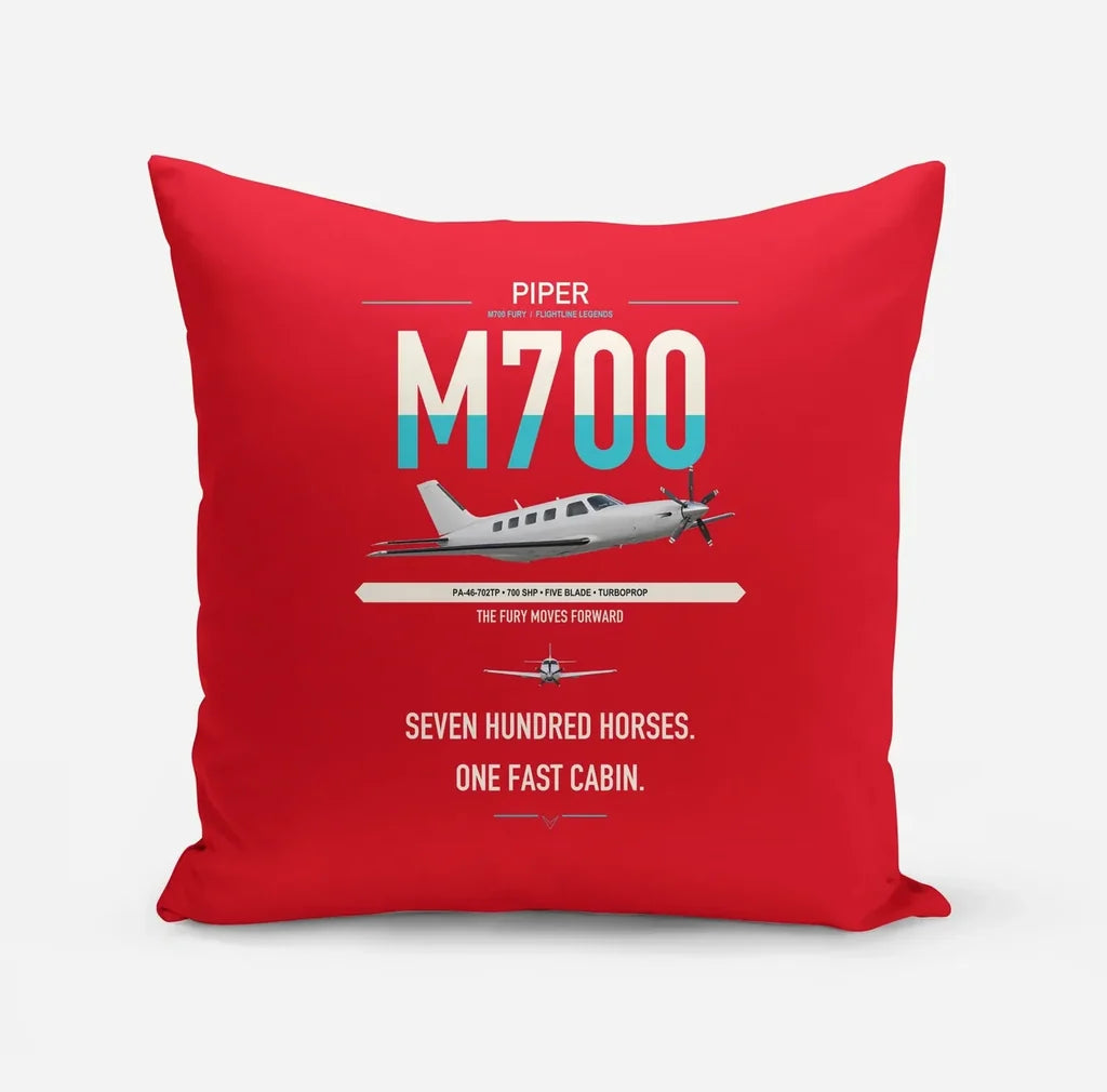 Piper M700 Fury design on red pillow