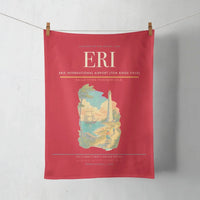 Thumbnail for Erie International Airport (Tom Ridge Field) (ERI) design on red towel