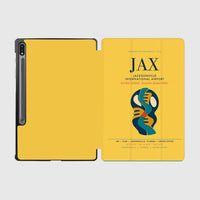 Thumbnail for Jacksonville International Airport (JAX) design on yellow samsung tablet tablet case
